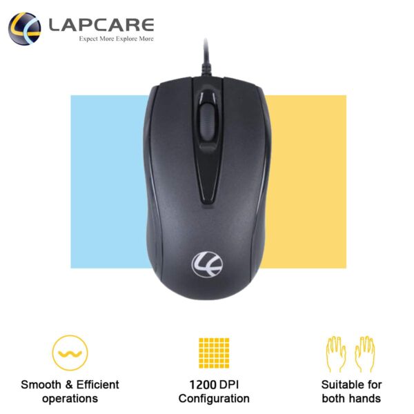 Lapcare L70+ Optical Wired Mouse - Image 2
