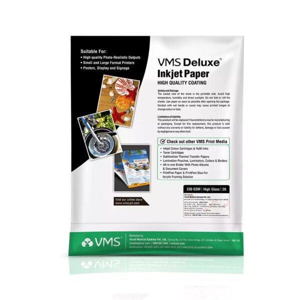 VMS Deluxe Inkjet Paper High-Quality Printing for Every Need | NEXLYRA - Image 6