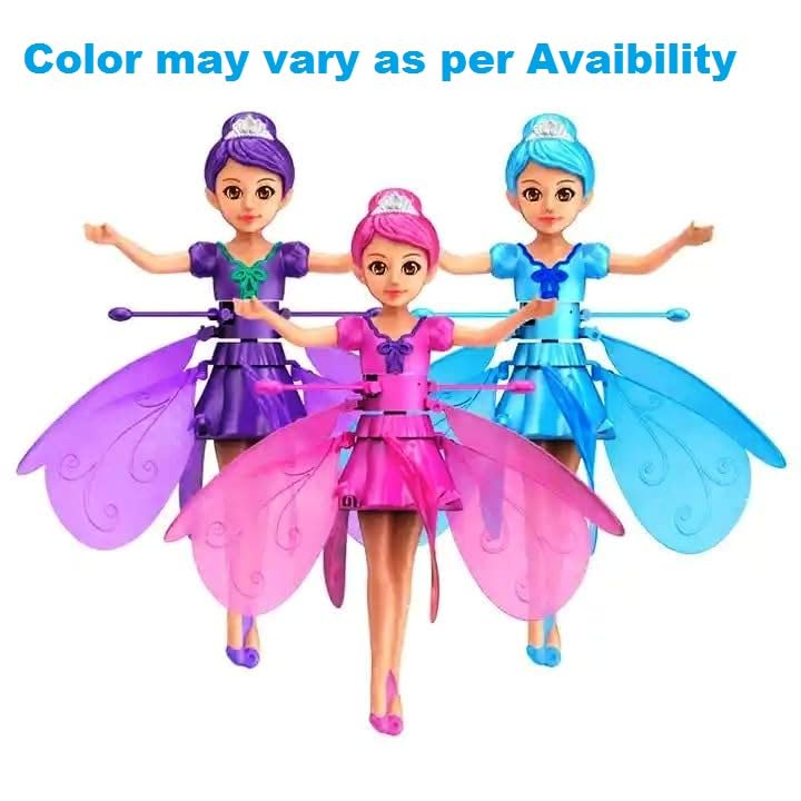 Magical Flying Fairy Doll - Flaps Wings & Floats with Remote Control, LED Lights | Interactive Toy for Kids with Music | Enchanting Gift for Girls & Boys - Image 3
