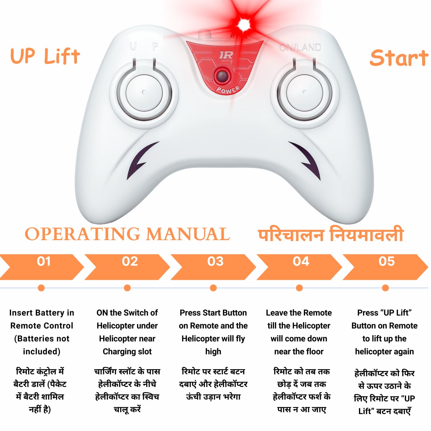 RC Helicopter with Hand Gravity Sensor - 360° Evo-Gyro Induction & Auto-Hover, 2.4GHz Remote Control Helicopter for Kids & Adults, Easy to Fly Indoor Flying Toy - Image 4