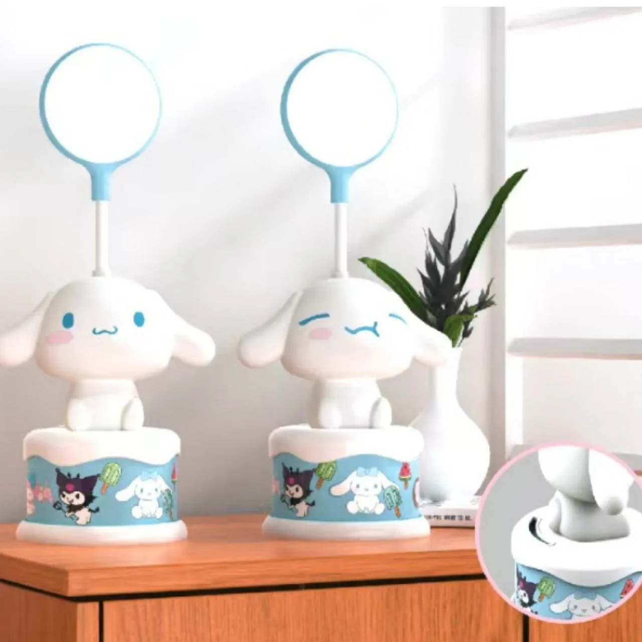 Cute Character LED Desk Lamp | Rechargeable & Flexible Eye-Care Study Light - Image 2