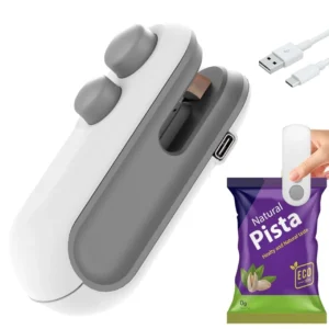 Portable Food Sealer Machine - Handheld Vacuum Sealer for Snacks, Chips & Fresh Food Storage | Mini Bag Sealer for Kitchen & Travel