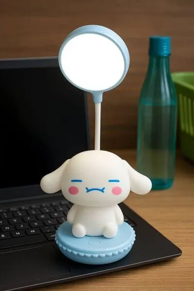 Cute Character LED Desk Lamp | Rechargeable & Flexible Eye-Care Study Light