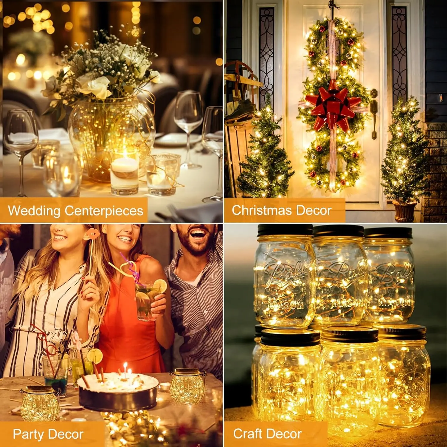 Wine Bottle Lights - Copper Wire Fairy Lights for Decoration, DIY Home, Party & Wedding | Battery Operated String Lights (Warm White) OR ( Multi Colors ) - Image 4