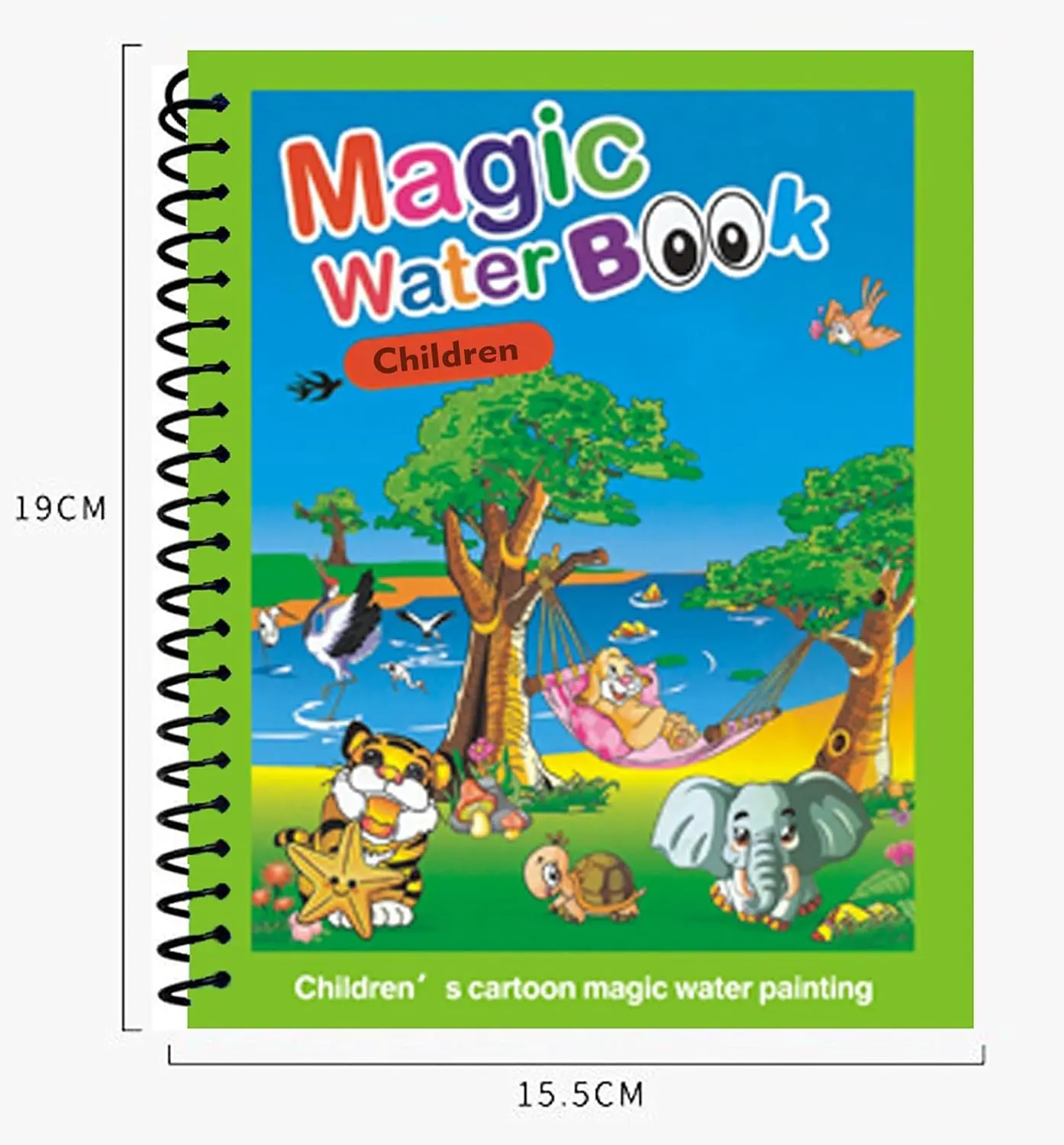 AquaMagic Drawing Book for Kids - 4 Theme Reusable Water Reveal Activity Books with Water Pen | Educational Toy That Develops Fine Motor Skills, Creativity & Early Learning | Mess-Free Art Gift - Image 4