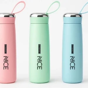 Aura GlassLiner Water Bottle - 100% Taste-Free Hydration with Shatter-Resistant Glass Interior & Protective Silicone Sleeve | Eco-Friendly, BPA-Free, Leak-Proof Design for Home, Office & Travel