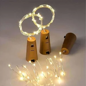 Wine Bottle Lights - Copper Wire Fairy Lights for Decoration, DIY Home, Party & Wedding | Battery Operated String Lights (Warm White) OR ( Multi Colors )